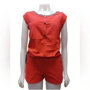 Lole Coral & Grey Sleeveless  Romper Size Small